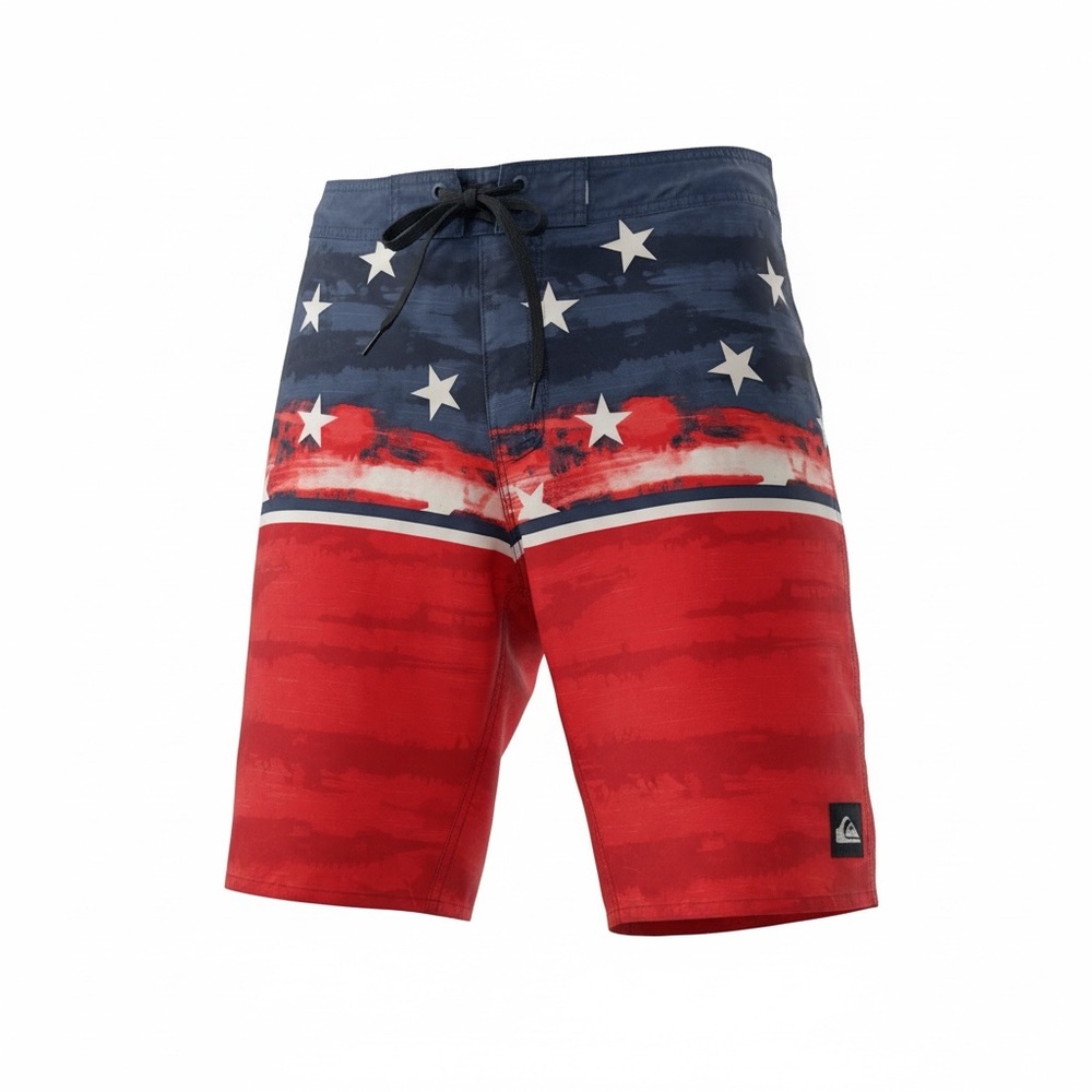 Quiksilver Red and Blue Board Shorts